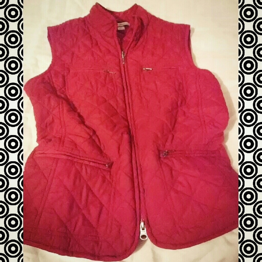 Croft & Barrow Quilted Equestrian Vest*S* Like New!